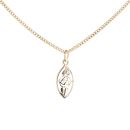 9ct Yellow Gold Fancy Pendant And Chain 16"