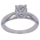 18ct White Gold 1.00ct Brilliant Cut Diamond Solitaire Ring