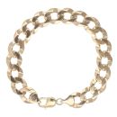 9ct Yellow Gold Curb Bracelet 9"