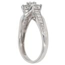 9ct White Gold 0.65ct Diamond Cluster Ring