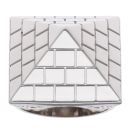 Silver Pyramid Ring By Icesia