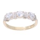 14ct Yellow Gold Cubic Zirconia Ring