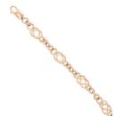 9ct Yellow Gold Purple Gemstones Celtic Bracelet 8"