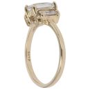 9ct Yellow Gold Cubic Zirconia Three Stone Ring