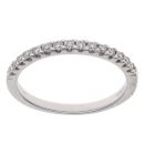 18ct White Gold 0.30ct Brilliant Cut Diamond Half Eternity Ring
