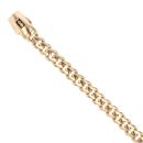 14ct Yellow Gold Monaco Classic Plain Lock Curb Bracelet 6.5"