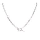 9ct White Gold Belcher Chain 18"