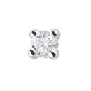 9ct Yellow Gold Round Diamond Solitaire Stud Earrings