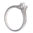 18ct White Gold 0.43ct Princess Cut Diamond Solitaire Ring