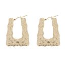 9ct Yellow Gold Brickwork Handbag Earring