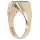 9ct Yellow Gold Hematite Centurion Signet Ring