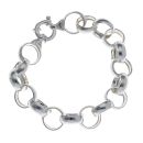 Silver Belcher Bracelet 8" by Icesia