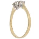 18ct Yellow Gold 0.30ct Trilogy Diamond Ring