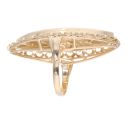 14ct Yellow Gold Patterned Ring