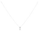 18ct White Gold 0.50ct Diamond Solitaire Pendant and Chain 18"