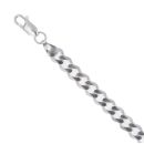 Silver Curb Bracelet 8" By Icesia
