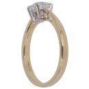 18ct Yellow Gold 0.50ct Princess Cut Diamond Solitaire Ring