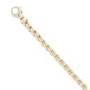 9ct Yellow Gold Plain and Patterned Fancy Bracelet 7.5"