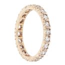 9ct Yellow Gold Cubic Zirconia Full Eternity Ring