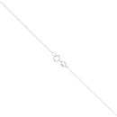 9ct White Gold 0.50ct Lab Grown Pear Cut Diamond Solitaire Pendant and Chain 18"