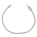 18ct White Gold 2.75ct Diamond Tennis Bracelet 7"