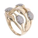 14ct Yellow Gold Cubic Zirconia Fancy Ring