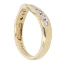 18ct Yellow Gold 0.33ct Brilliant Cut Diamond Wishbone Ring