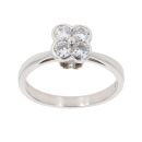 Platinum 0.50ct Brilliant Cut Diamond Cluster Ring