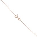 9ct White and Rose Gold Cubic Zirconia Fancy Pendant and Chain 18"