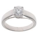 18ct White Gold 1.10ct Brilliant Cut Diamond Solitaire Ring
