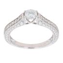 18ct White Gold 0.85ct Brilliant Cut Diamond Solitaire Ring
