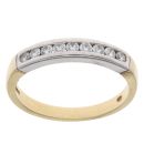 18ct Yellow and White Gold 0.30ct Diamond Eternity Ring