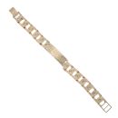 9ct Yellow Gold Curb ID Bracelet 8"
