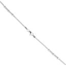 18ct White Gold Fancy Chain 18"