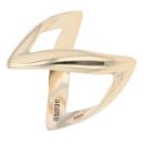 9ct Yellow Gold Plain Double Wishbine Ring
