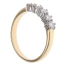 18ct Yellow Gold 0.55ct Brilliant Cut Diamond Five Stone Ring