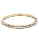 14ct Yellow Gold 2.50ct Diamond Bangle