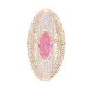 14ct Yellow Gold Pink Gemstone Ring