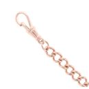 9ct Rose Gold Curb T-Bar Bracelet 7.5"