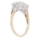 9ct Yellow Gold Cubic Zirconia Three Stone Ring