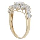 14ct Yellow Gold Cubic Zirconia Twist Ring
