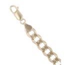 9ct Yellow Gold Curb Bracelet 8"