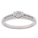 18ct White Gold 0.33ct Brilliant Cut Diamond Solitaire Ring