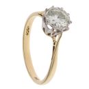 18ct Yellow Gold 1.00ct Brilliant Cut Diamond Solitaire Ring