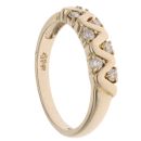 9ct Yellow Gold 0.20ct Brilliant Cut Diamond Fancy Ring