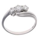18ct White Gold 0.50ct Trilogy Diamond Ring