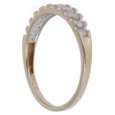 9ct Yellow Gold 0.50ct Brilliant Cut Diamond Half Eternity Ring