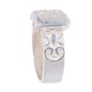 Silver Buckle Ring by Icesia