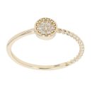 Children's 14ct Yellow Gold Cubic Zirconia Circle Ring