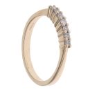 9ct Yellow Gold 0.15ct Diamond Half Eternity Ring